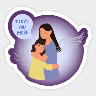 I love you more Sticker